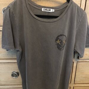 Brand new without tags. Washed black. Soft fabric but heavier cotton.